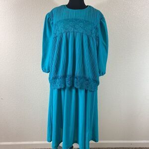 VINTAGE CUE FASHIONS MADE IN USA WOMEN DRESS SIZE 24W